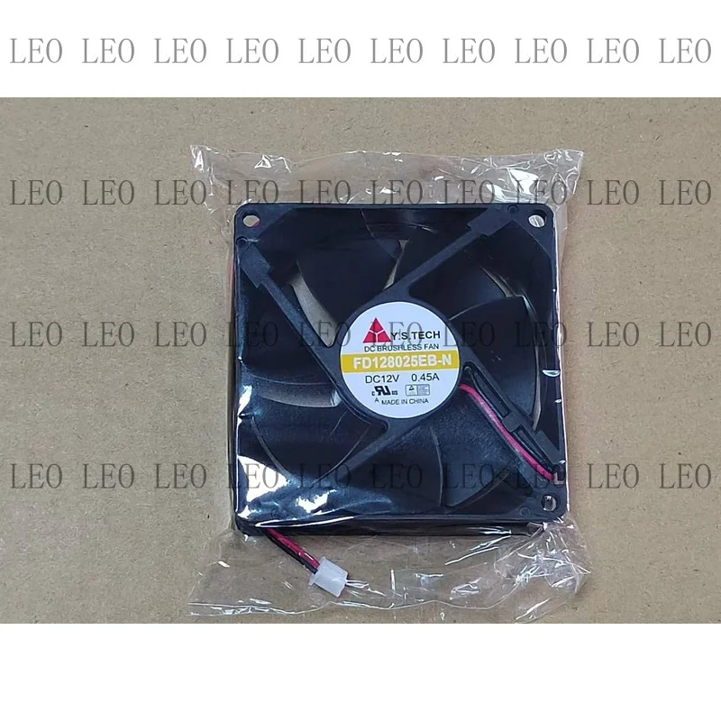 MY 1PC For Y.S.TECH FD128025EB-N 12V 0.45A 8025 8CM 2 Wire Dual Ball Cooling Fan