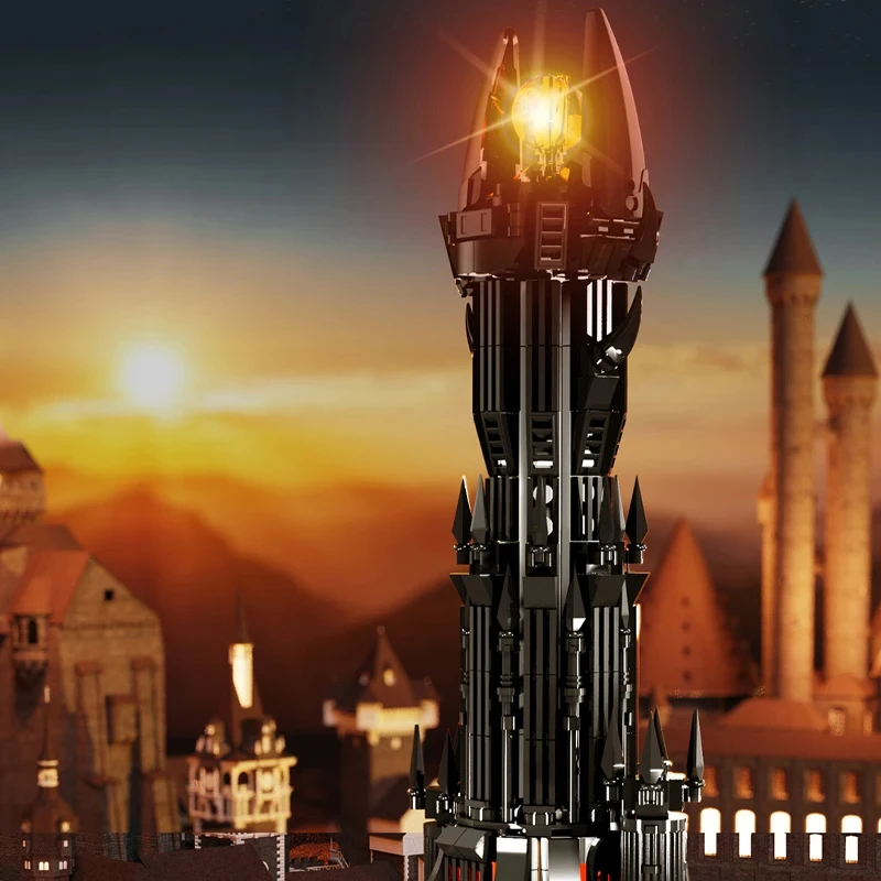 Magic Castle Bricks The Rings Dark Tower Of Orthanc Street Dark Tower Barad Dur Constructor Building Blocks Toys Gifts Adults