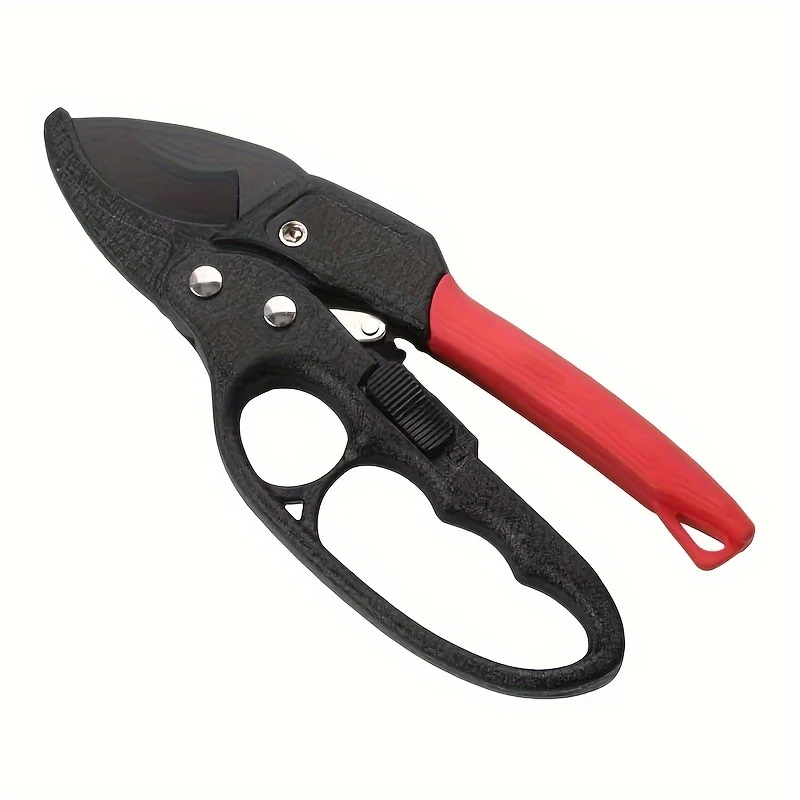 1pc professional ratchet anvil branch shears, segmented pulley pruning cutter, labor-saving manual branch scissors for garden and fruit tree trimming, with ratchet mechanism and anvil groove design, reinforced handle structure, gardening shears - view 6