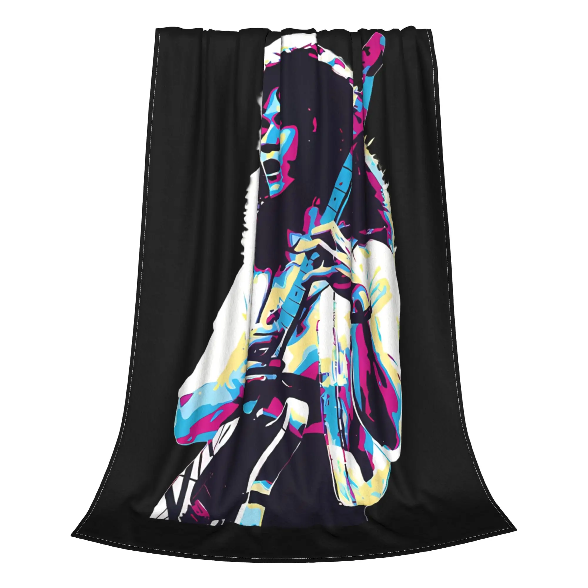 1PC Home Cutecore Legends Never Die Van Halen Blanket Super Cosy Plush Home Living Room Sofa Halloween