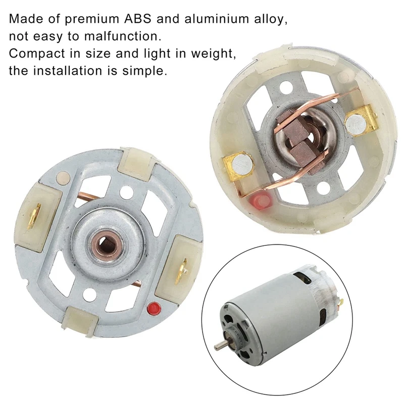 Sikat Motor listrik, 10 buah RS550, sikat Motor karbon dengan pemegang, sikat Motor untuk obeng listrik Driver bor