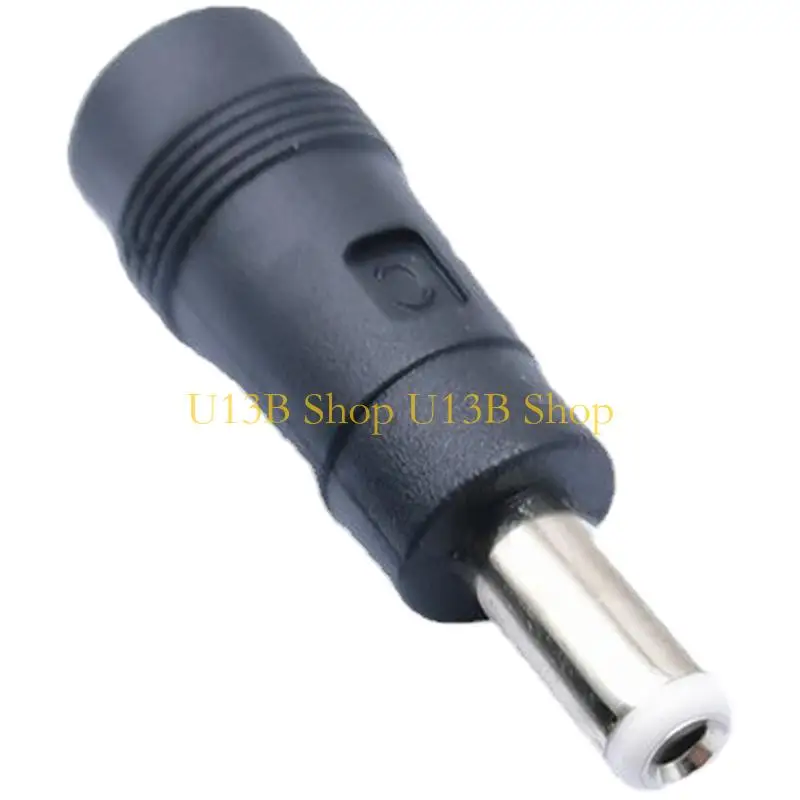 Adaptador alimentación del adaptador carga negro U13B DC5521 a DC5525 Cabezal conversión Convertidor conector a