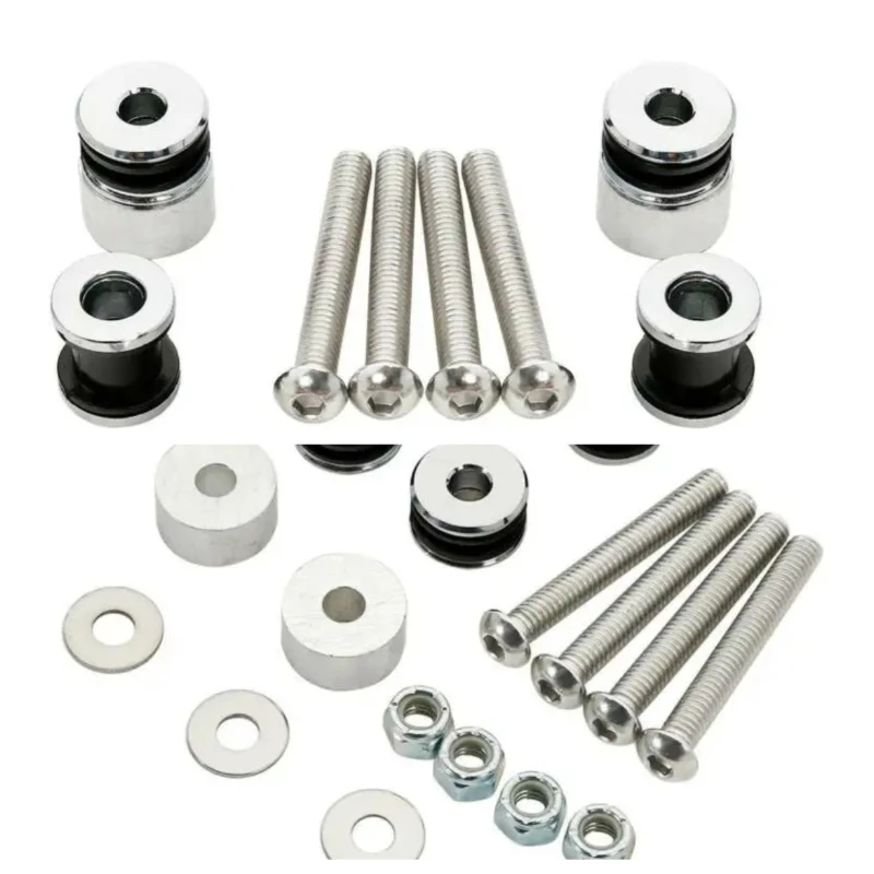 Motorcycle Sissy Bar Rack Docking Hardware Kit For Harley Softail Springer Heritage FLSTC FXSTSB FXSTC FLSTF FLSTN 1984-1999