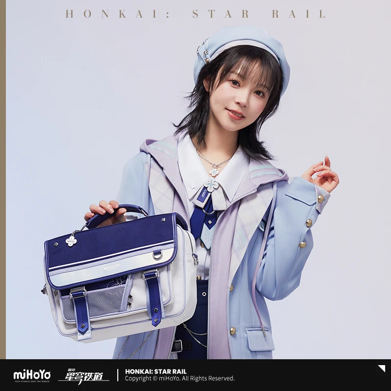 

【Genuine In Stock Honkai: Star Rail 】March 7th Blue White Uniform Bag Multiway Shoulder Handbag Backpack Anime Fan Merch Gift