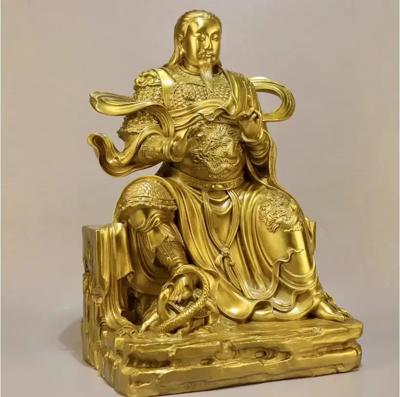 Metal Zhenwu Emperor Ancestor 26 * 20 * 39 * cm Decorative Decoration Home Office Cultural and Creative Decoration