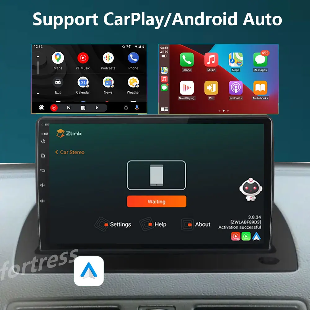 Carplay 4G 2 Din Android 12 Car Radio GPS for Volvo XC90 2004 - 2014 Multimedia Video Player WIFI Navi Stereo DSP Autoradio WIFI