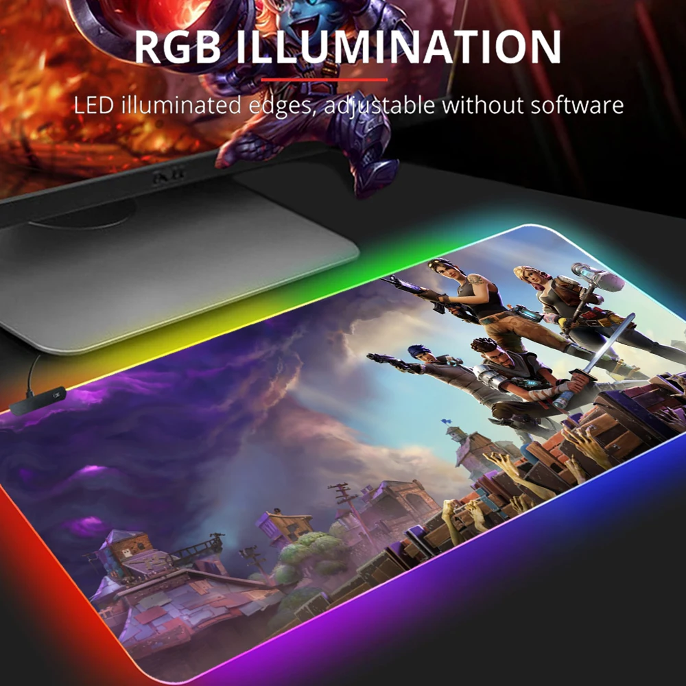 

Apex Legend RGB Mouse Pad 900x400mm Notbook Mousepad Waterproof Gaming Padmouse Gamer to Keyboard RGB Mouse Mats Office Desk