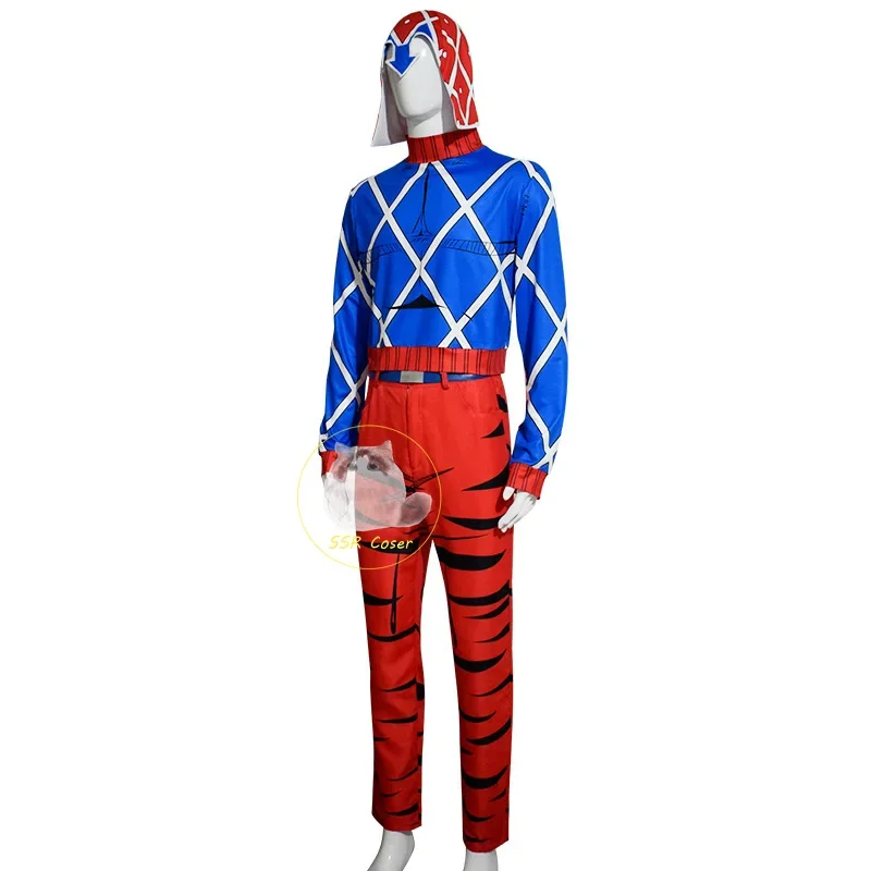 Anime Guido Mista przebranie na karnawał JOJO Bizarre Adventure złoty wiatr Cosplay jednolity kostium na imprezę Halloween dla kobiet mężczyzn