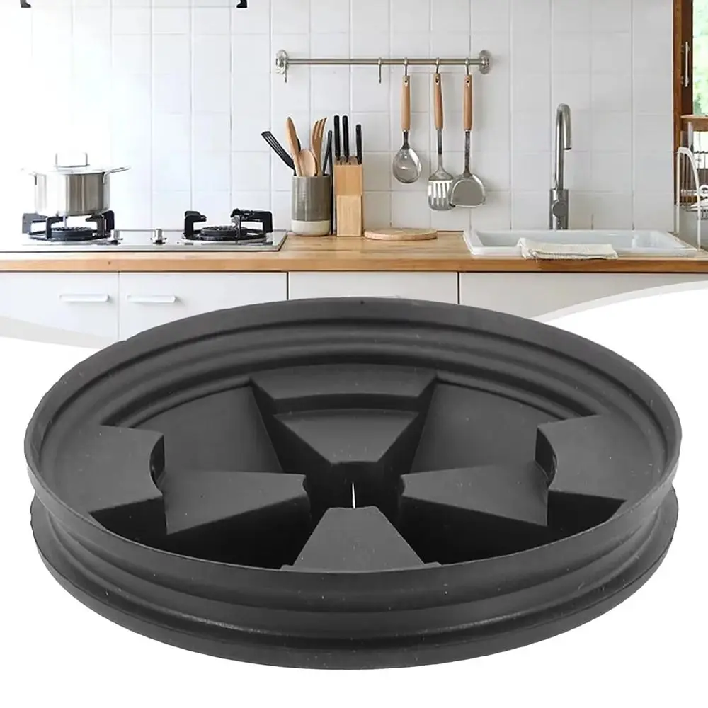 

2Pcs Garbage Disposal Garbage Stopper Noise Reduce Tool Sink Drain Accessories Ring Cover Rubber Black Splash Guard