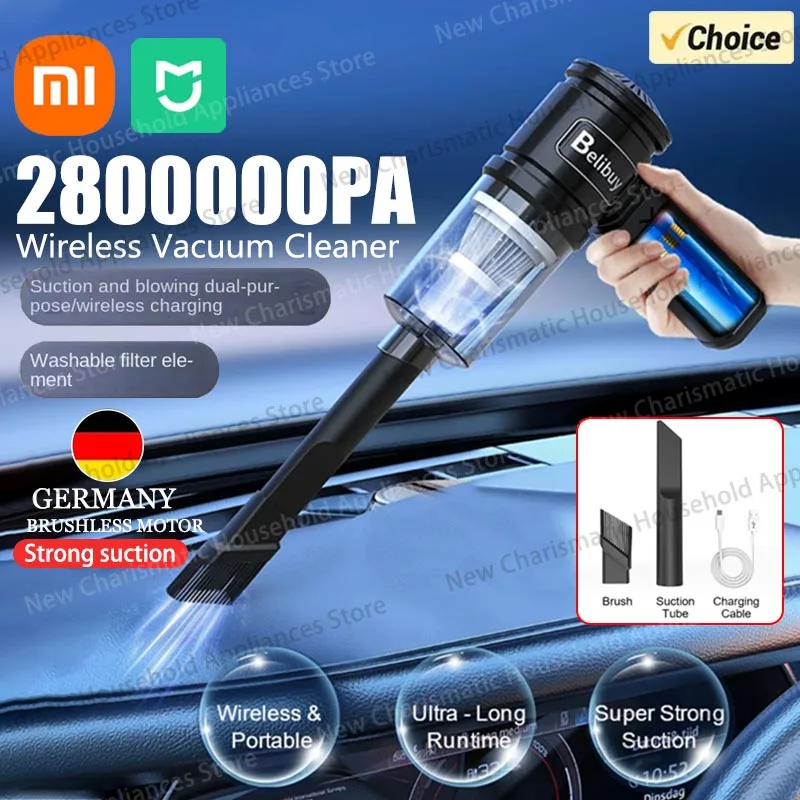 Xiaomi Wireless Car Vacuum Cleaner Portable Multifunctional Vacuum Cleaner High Suction And Handheld Small Household Appliances