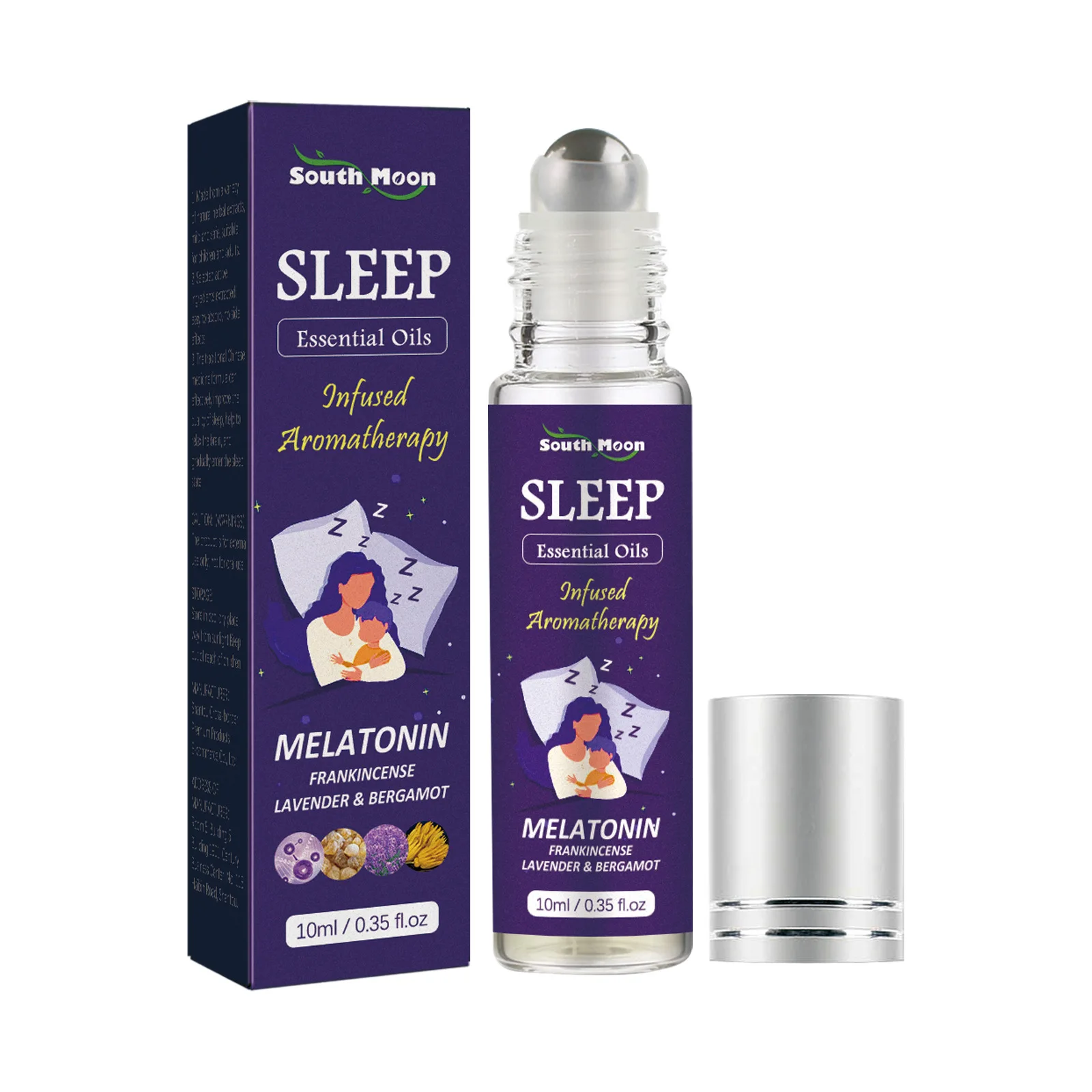 Deep Sleep Lavender Oil Aromatherapy Improve Insomnia Relieve Fatigue Anxiety Stress Enjoyable Bergamot Soothing Essential Oil