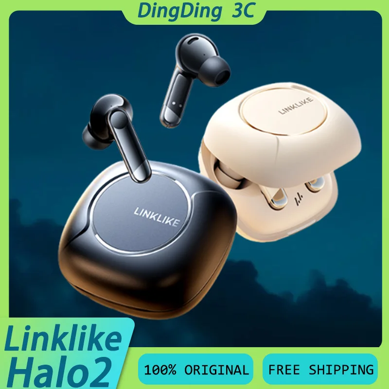 Linklike Halo2 Wireless Earphone Active Noise Reduction Long Battery Life IPX7 Waterproof Comfort Custom In Ear Sleep Headset