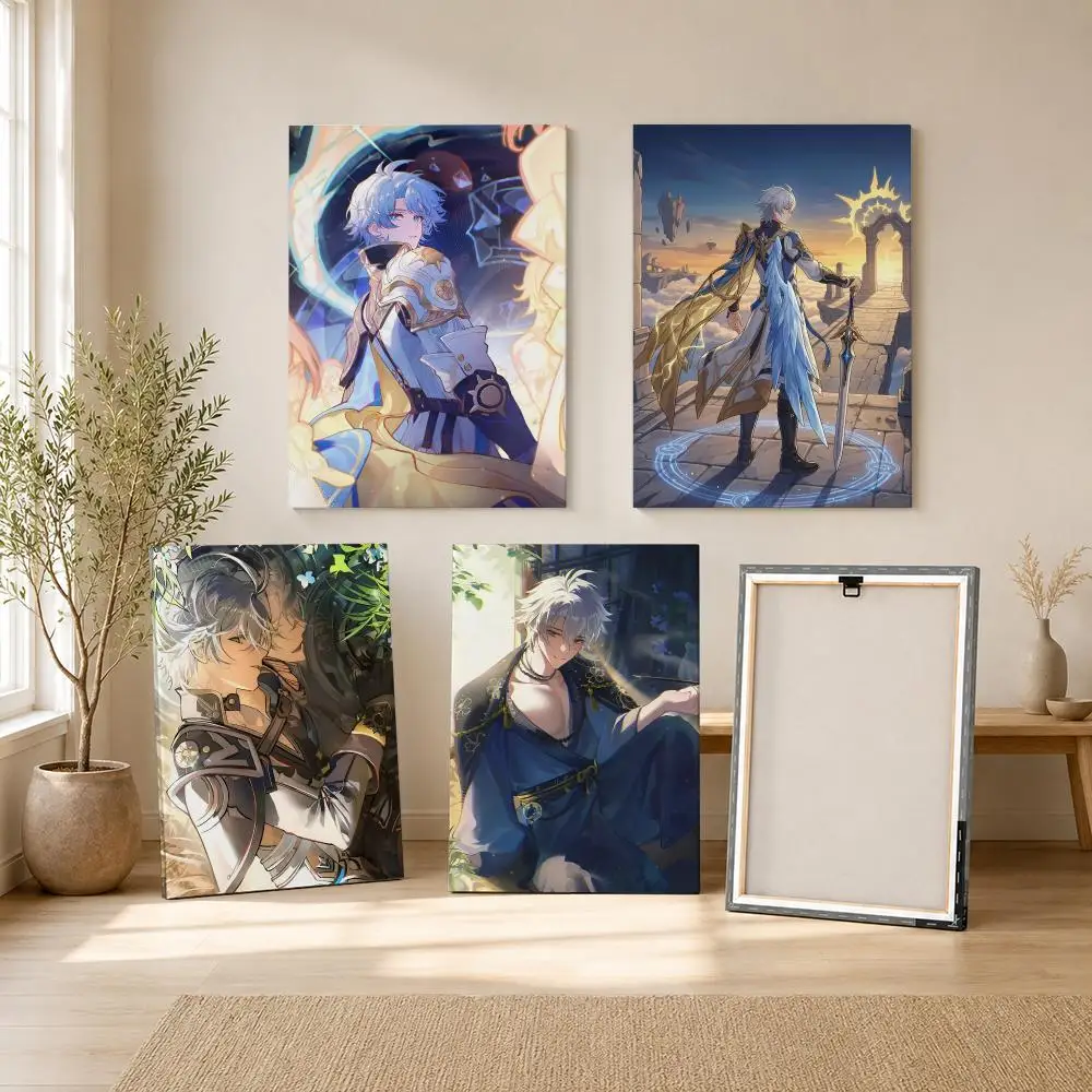 Phainon Honkai Star Rail Framed Wall Painting Ready to Hang Canvas Art Painting Poster for Living Room Bedroom Home Decor Decals
