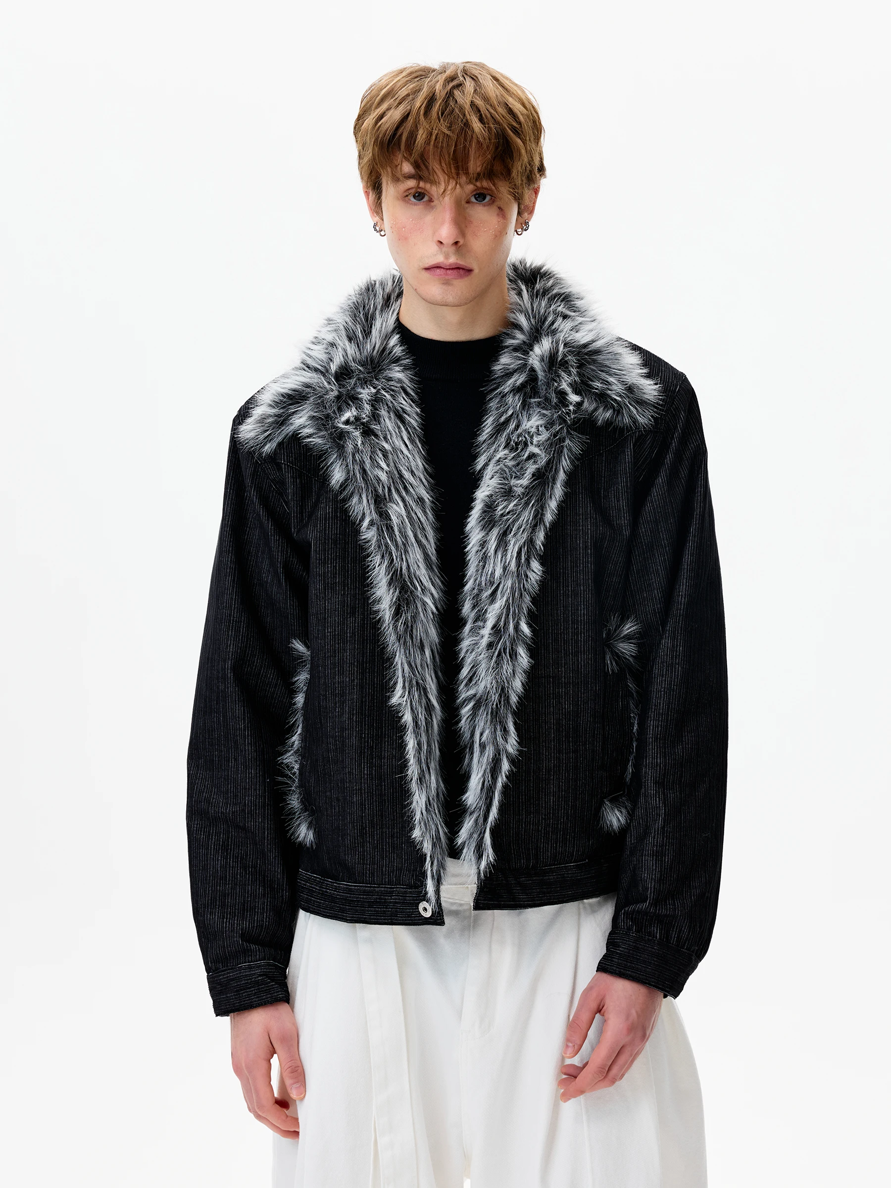 Men's 2025 Winter New Long Sleeve Solid Color Parkas Men's Lapel Warm Parkas Simple Loose Comfort Unique Elegant Handsome Coats