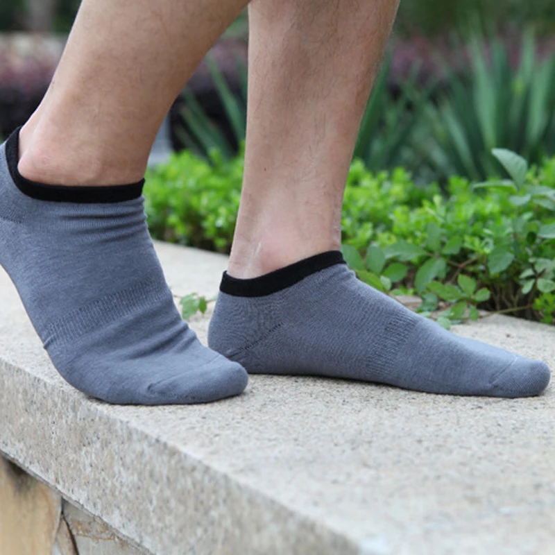 5pairs/lot Sale Men Socks Cool Summer Ankle Socks Casual Happy Socks Bamboo Fiber Boat Socks Meias calcetines