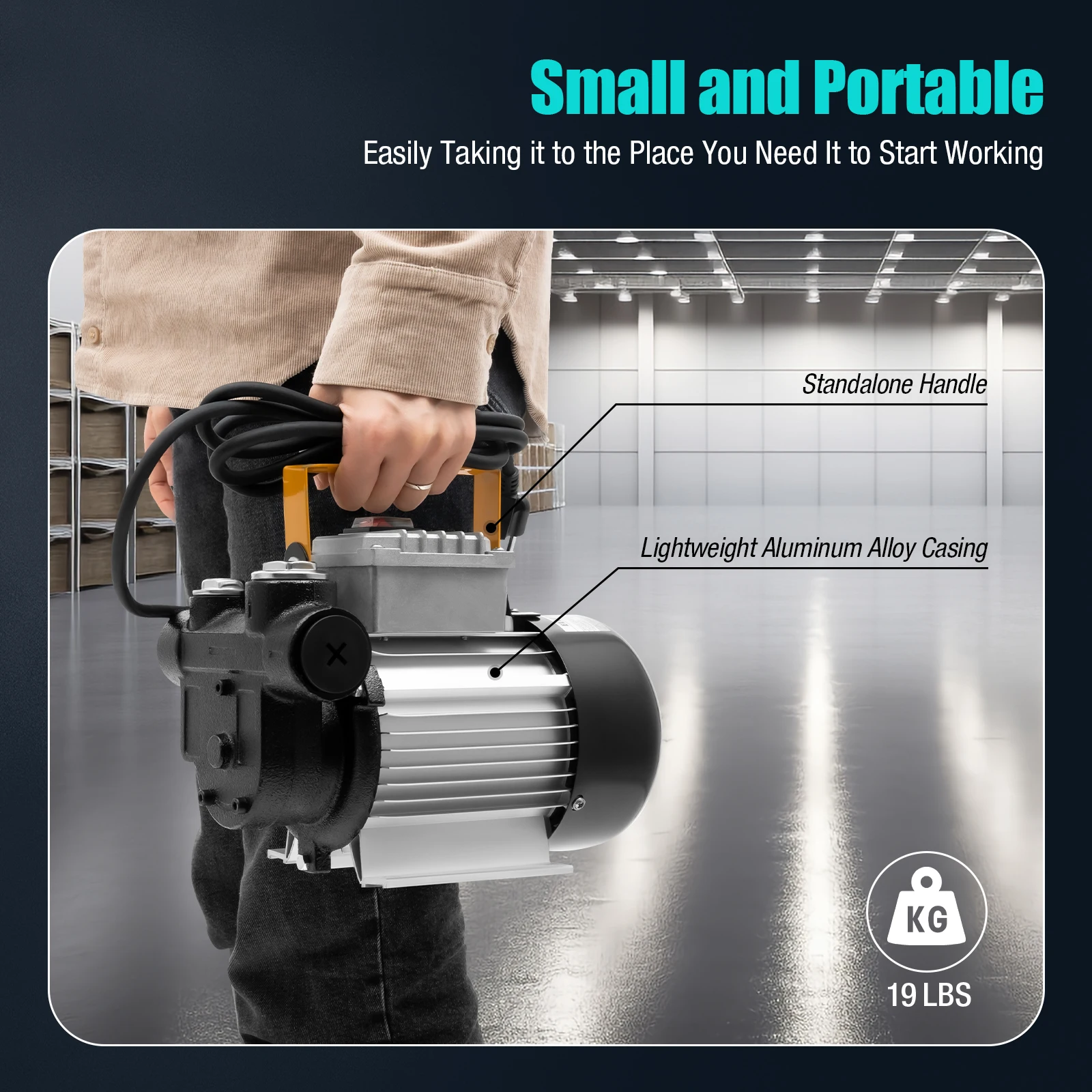 

Oil Transfer Pump Self Priming 110V AC 16GPM 60L/min Fuel Diesel Gasoline Kerosene Methanol Transfer Pump