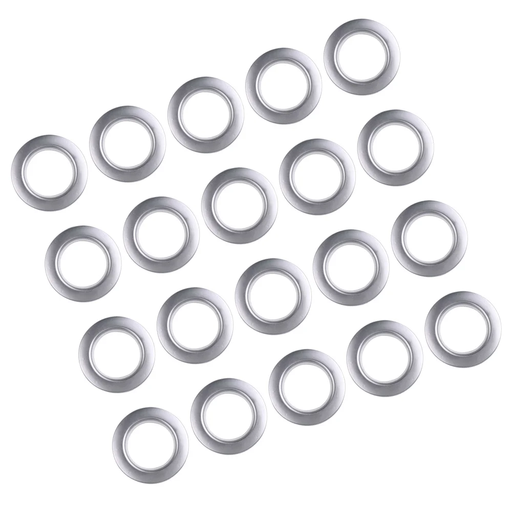 

80pcs Roman Curtain Rings Plastic Grommet For Window Shower Drape Modern Home Decor Smooth Slide Silver Curtain Rod Accessories