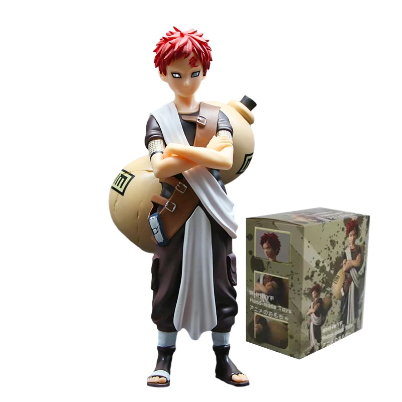 20cm Bandai Naruto Anime Figure Big Gourd Gaara Action Figure PVC Collection Model Doll Ornaments Toys Gifts