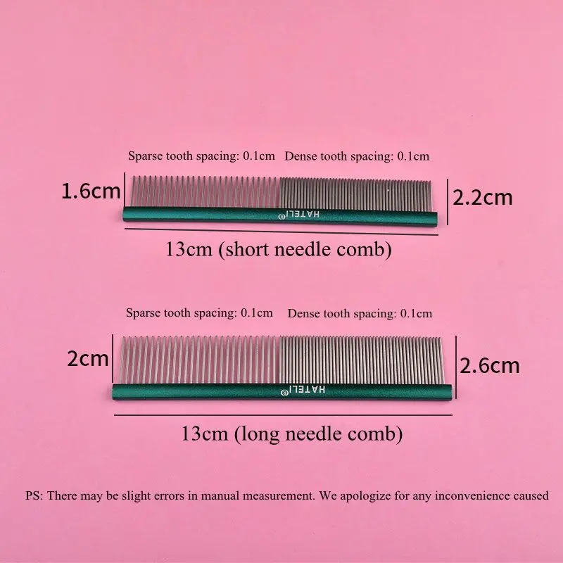 High Quality Pet Dog Comb Small Size Grooming Comb For Shaggy Cat Dogs Barber Grooming Tool Salon Pet Grooming Stainless Comb