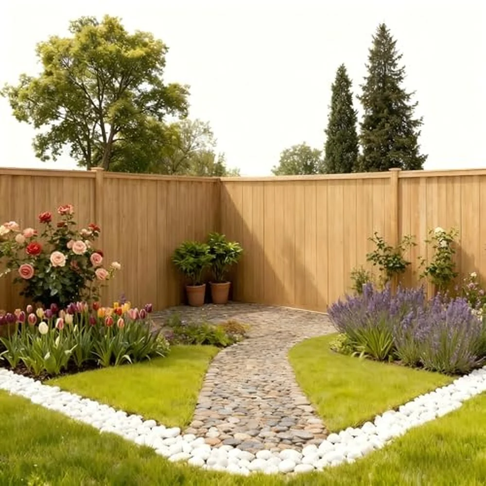 6ft Dog Ear Fence Picket 5.9 x 0.5in Fir Wood Fence Boards 25 Pack