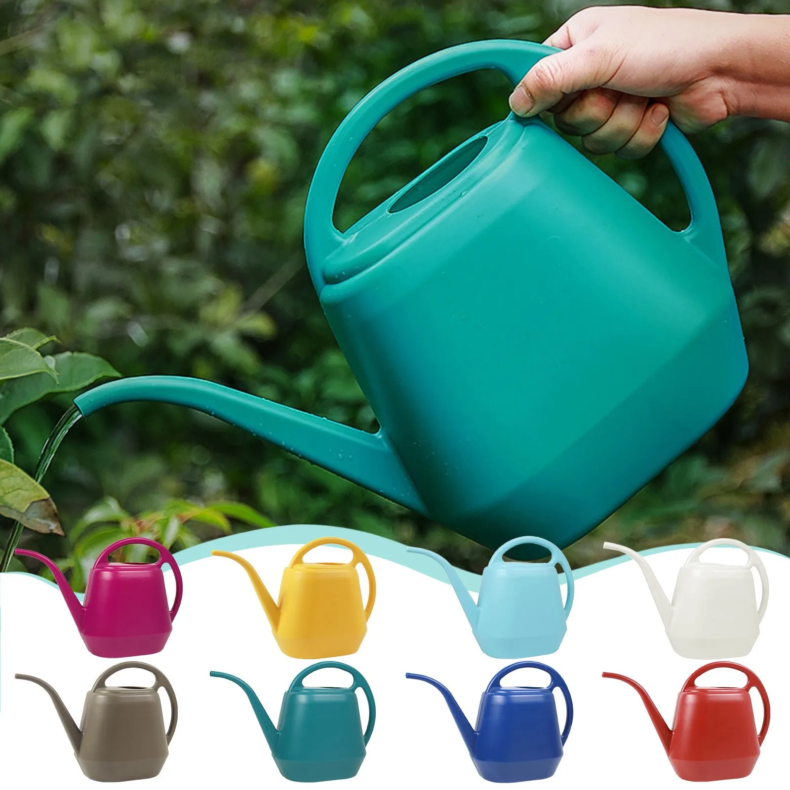 4l Garden Watering Kettle Horticultural Irrigation Supplies Plastic Long Spouted Watering Pot Courtyard Plant Flower Watering