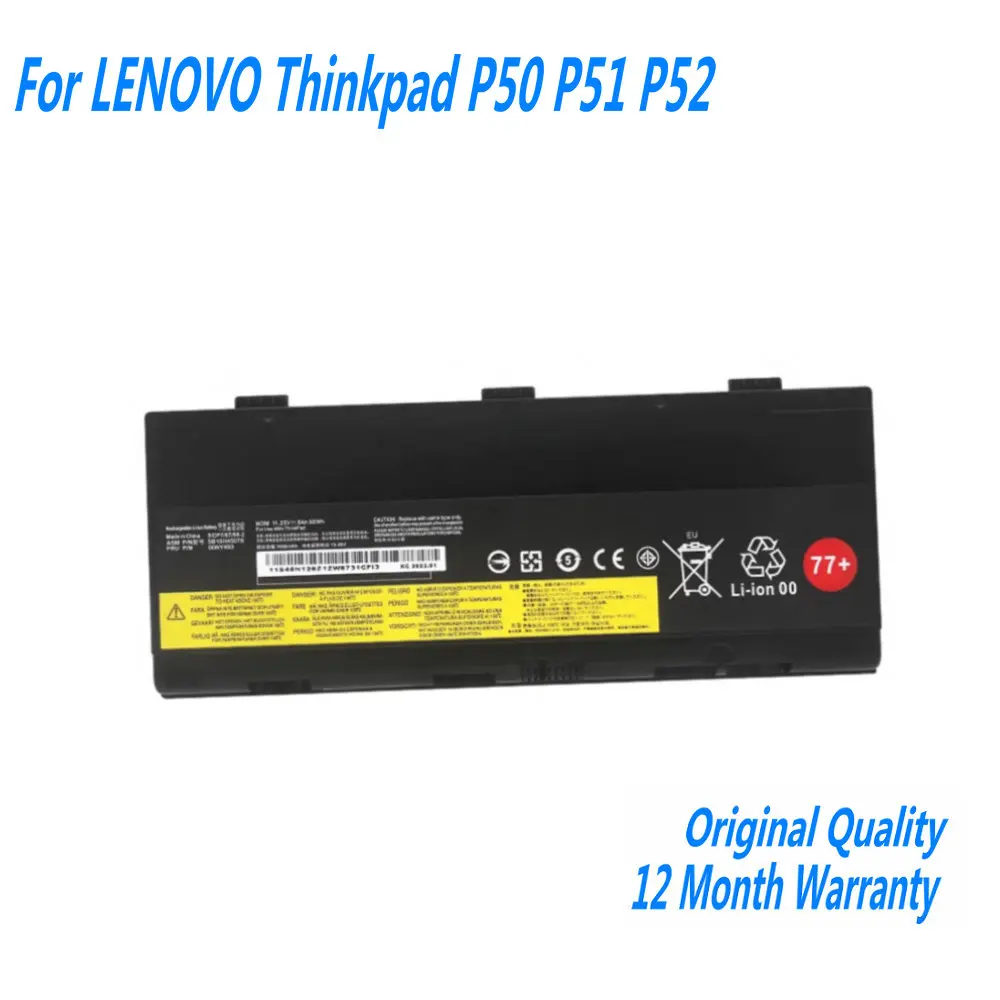 New Laptop Battery For LENOVO Thinkpad P50 P51 P52 00NY490 00NY491 00NY492 SB10H45075 SB10H45076 SB10H45078 L17L6P51 L17M6P51