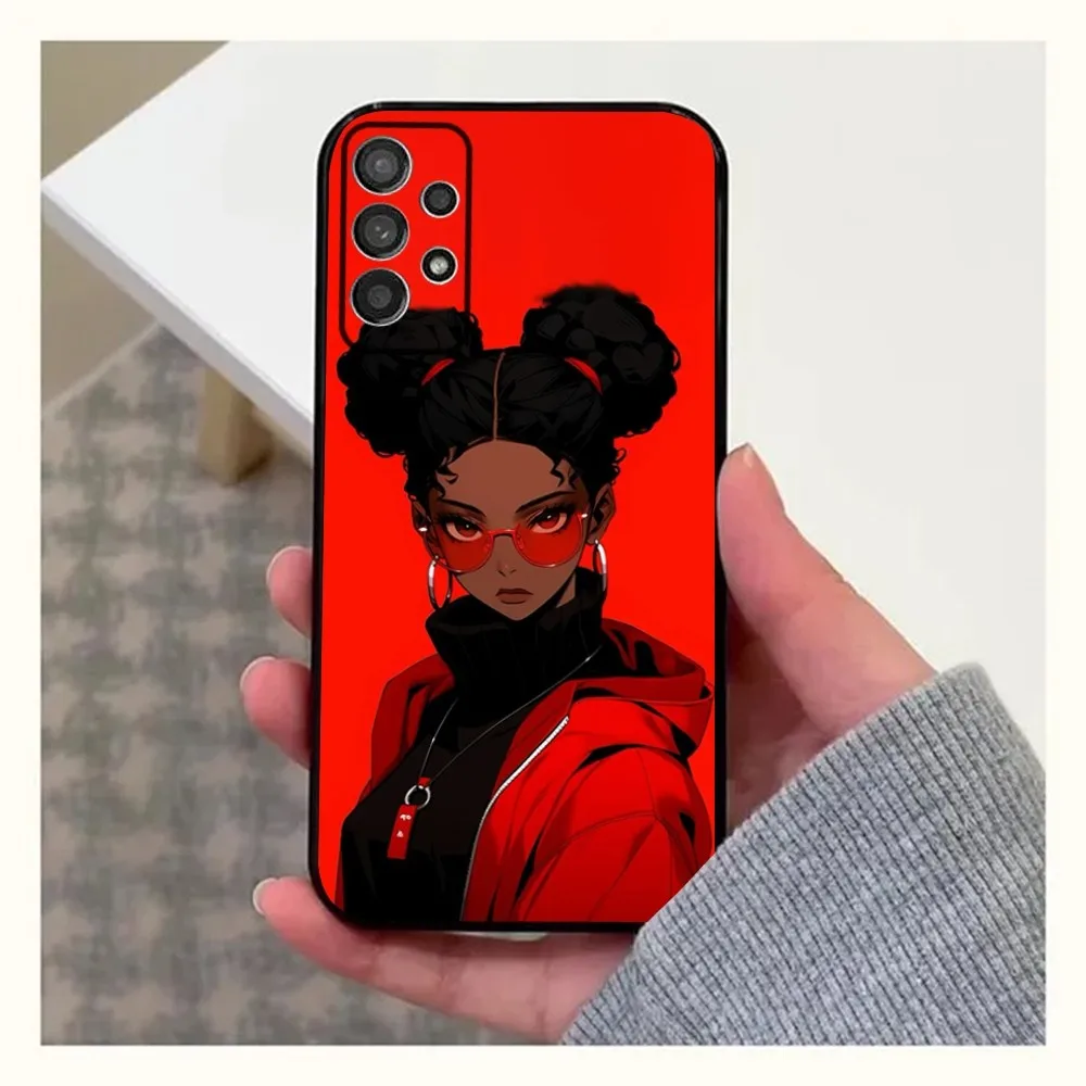 H-Hatchin Michiko Malandro Phone Case For Samsung Galaxy A13,A21s,A22,A31,A32,A52,A53,A71,A80,A91 Soft Black Cover