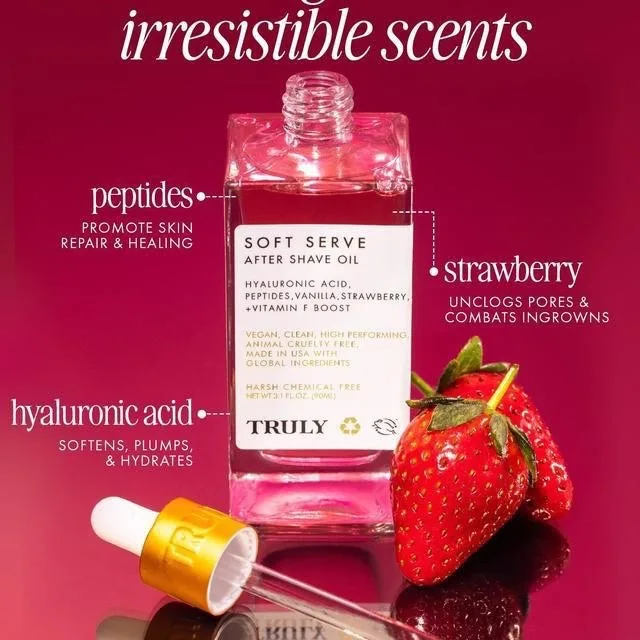 TRULY-accesorios iluminadores reafirmantes, esencia de cadera brillante, aceite para después del afeitado, suavizante de la piel, reparación de la piel dañada, aceite para después del afeitado