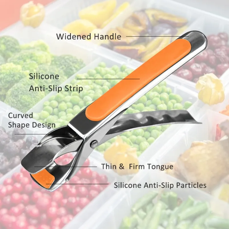 

Bowl Clip Retriever Tongs Silicone Handle Kitchen Tool Air Fryer Camping Tool Non-slip Pot Pan Gripper Clip Hot Dish Plate