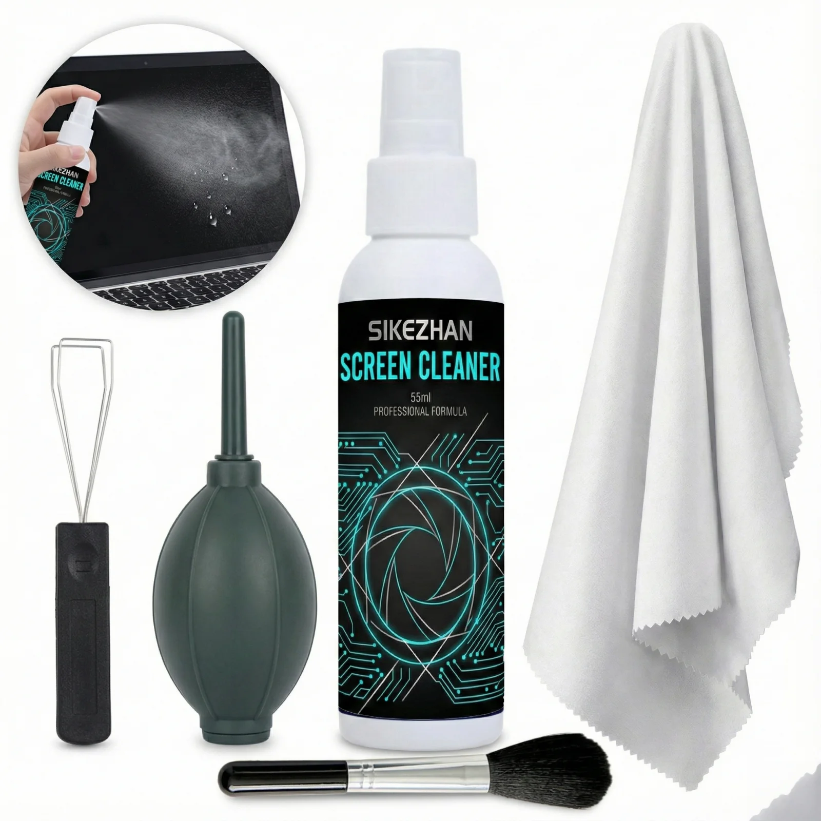 

Electronic Cleaning Kit for Laptop Keyboard Screen. Air Blower Brush Spray. Valentine's Day Gift for Him Boyfriend Husband