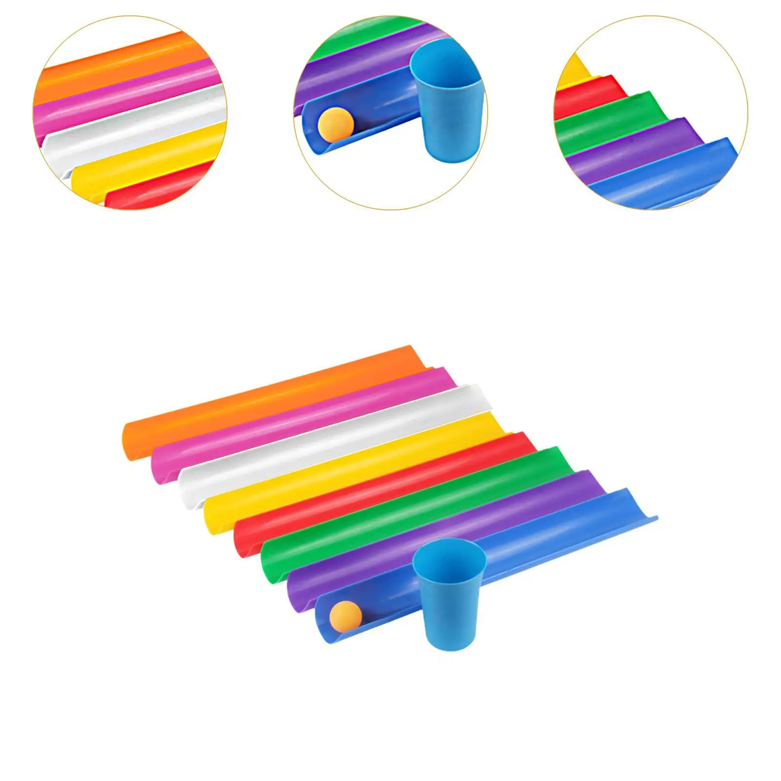 مجموعة تحدي خط الأنابيب متعددة الألوان للحفلات الخارجية مجموعة ألعاب خط الأنابيب للرياضات الخارجية للشباب والمراهقين والبالغين وحفلات أعياد الميلاد #5