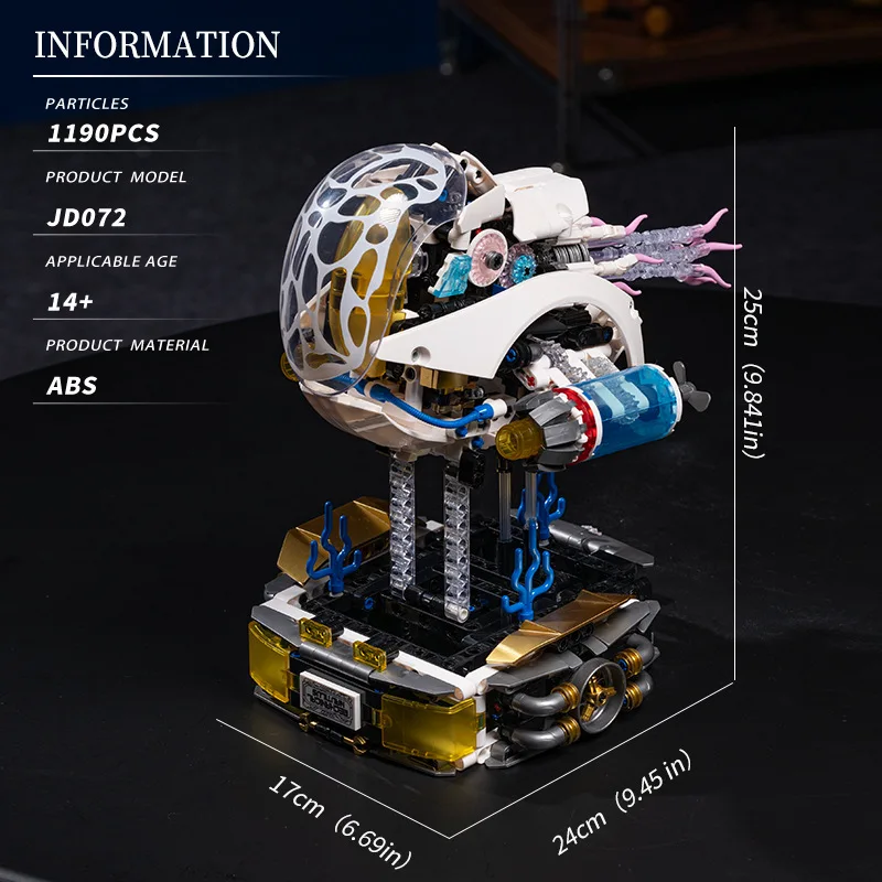 IN STOCK JD072 MOC Idea Mechanical Nautilus Building Blocks Bricks