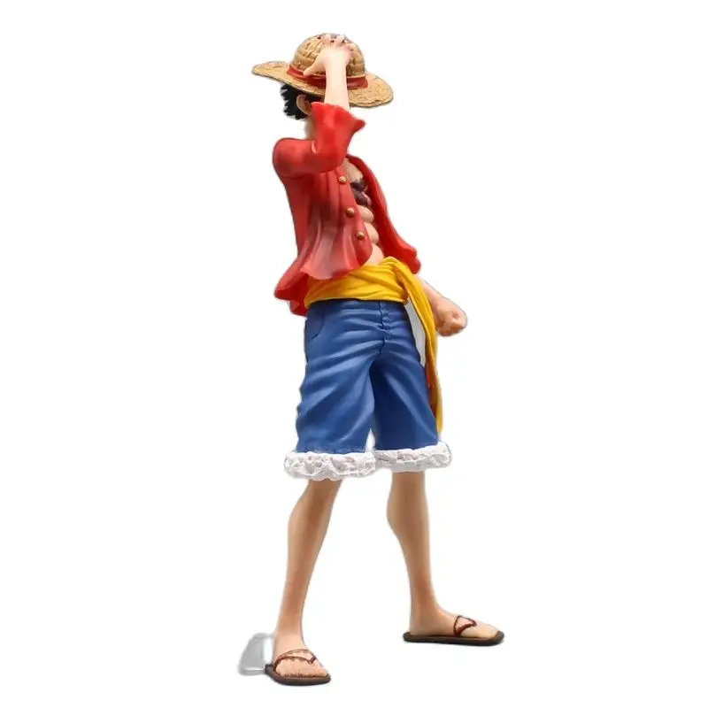 One Piece Monkey D Luffy Wearing straw hat 9" Animation Figure , the top war Anime Model Decoration Garage Kit Ornaments