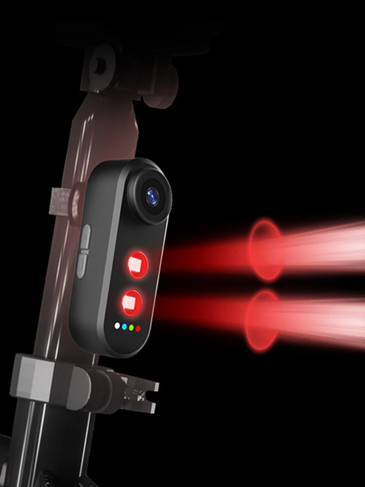 

Bike Camera with Tail Light -150 Angle Camera Cycling Tail Light Bicycle Intelligent Tail Light for Mountain Road Bike E-Bikes