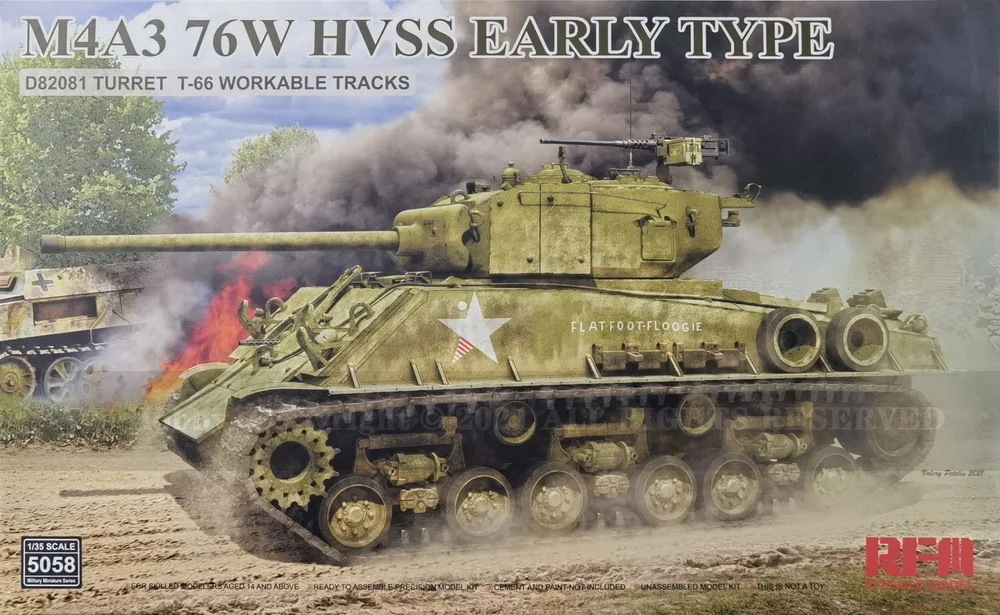 

[Ryefield Model] RFM RM-5058 1/35 M4A3 76W HVSS Early Type