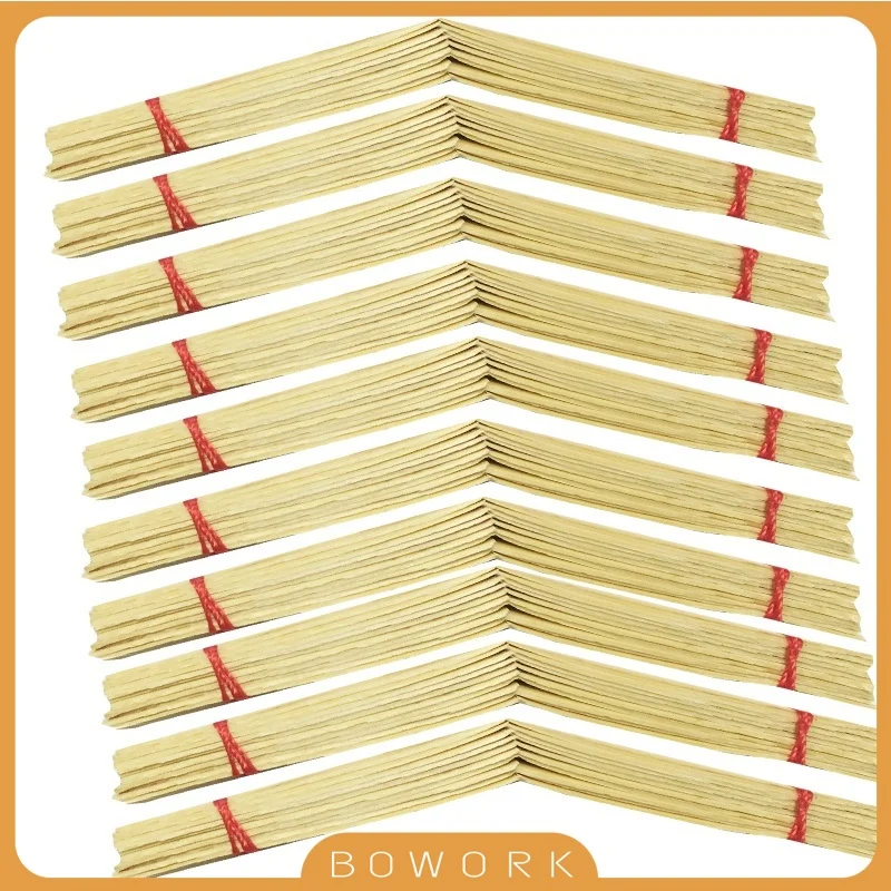 100PCS Oboe Reeds Canes Gouged Folded Oboe Cane For Oboe DIY Reeds Maker Woodwind Luthier Accessories Bundle Shaped Reeds