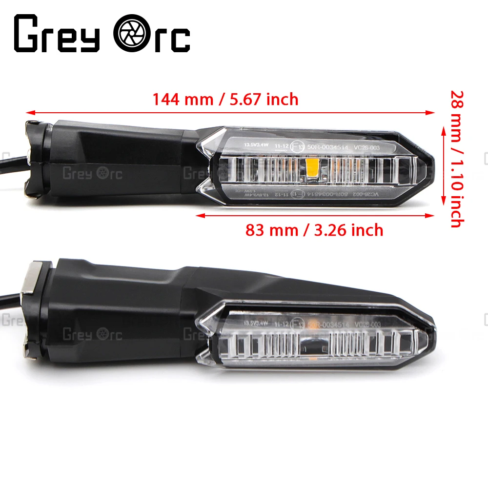 

For Kawasaki Z 1000 R Z1000R ABS 2017 2018 2019 Z 900 ABS Versys 1000 ABSZ H2 LED Turn signals front back LED