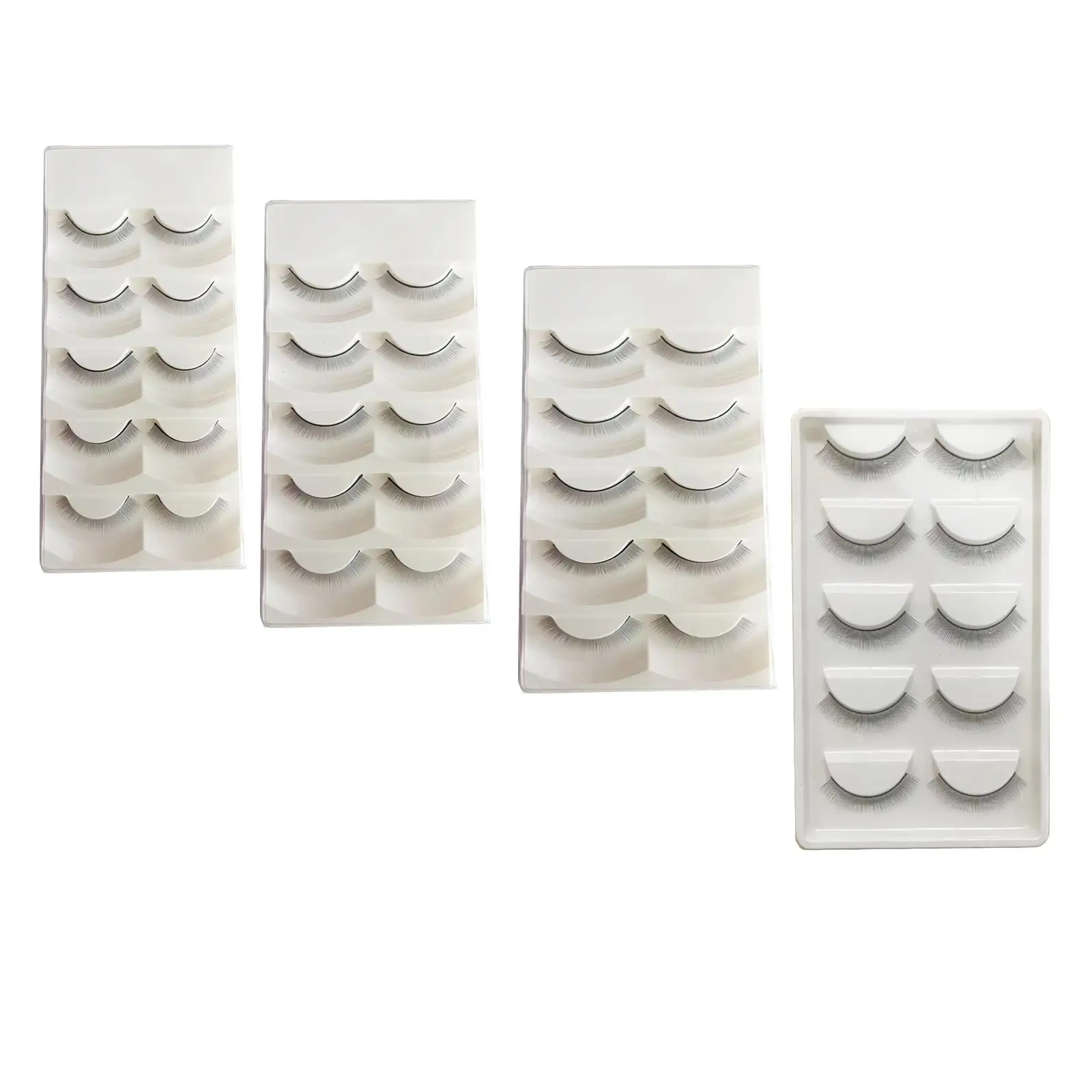 Practice Eyelashes Strip Kit Soft Fiber Training Lashes Supplies for Beginners and Salon Eyelash Extension Practice