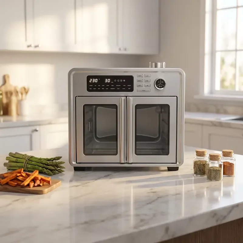 Freidora de Aire Digital Eléctrica de Acero Inoxidable sin Aceite, Horno Tostador, 12L 14L 18L 20L 23L 25L 28L 30L