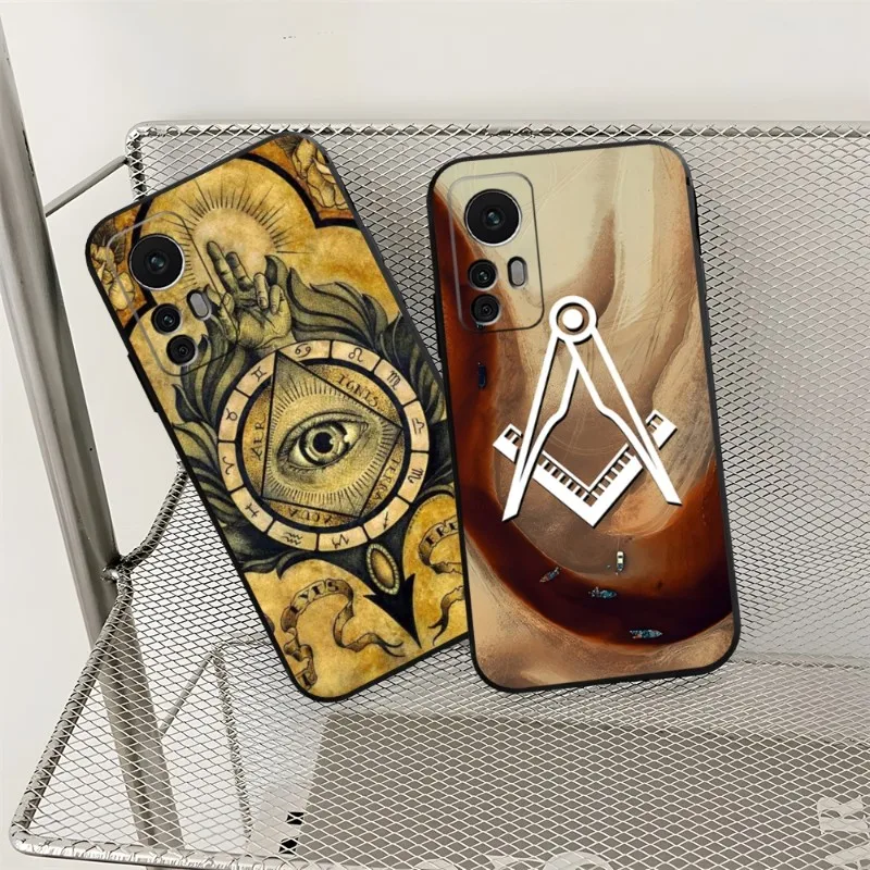 Free And Accepted Masons Phone Case Fundas For Redmi Note 12S 12 11S 11 10 9S 8T 7 8 9 9T 10X A2 Pro Plus Black Silicone Cover