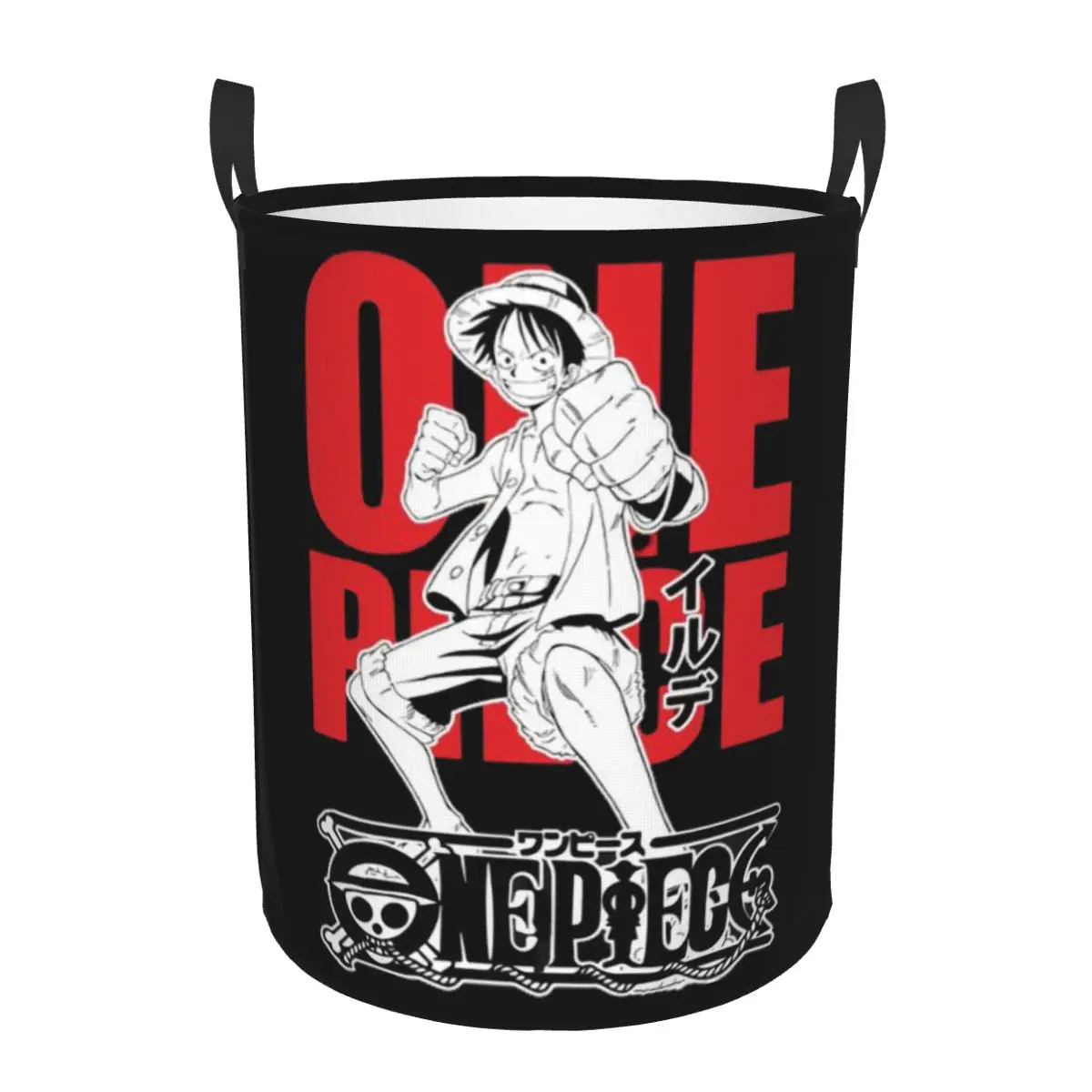 Custom Pirates Skull One Pieces Laundry Basket Collapsible