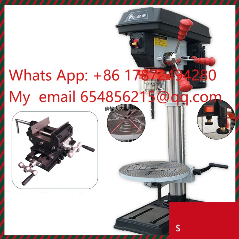 750W Domestic Industrial Laser Worktable Drilling Machine with 4-inch Horizontal  Pliers Drilling Machine Price