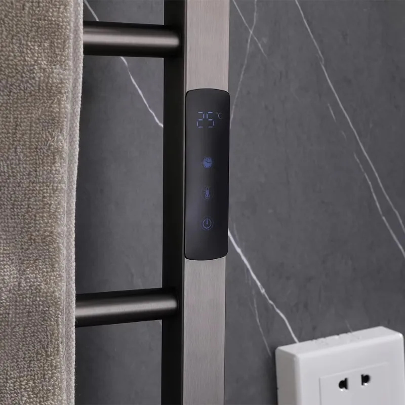 Индивидуальная электрическая домашняя вешалка для полотенец от производителя, вешалка для полотенец с подогревом, вертикальная для ванных комнат