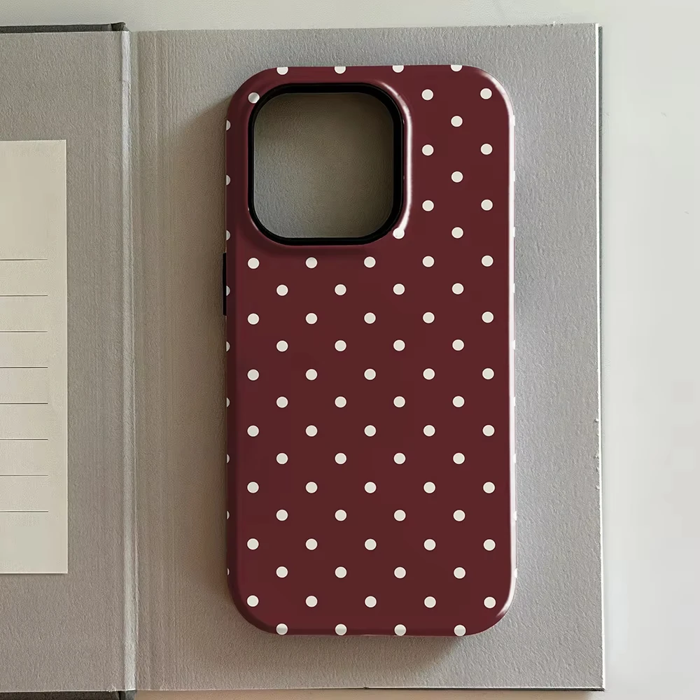 Stylish Polka Dots Stripes Ret - огляд і ціна Phone Cases Polka Dot