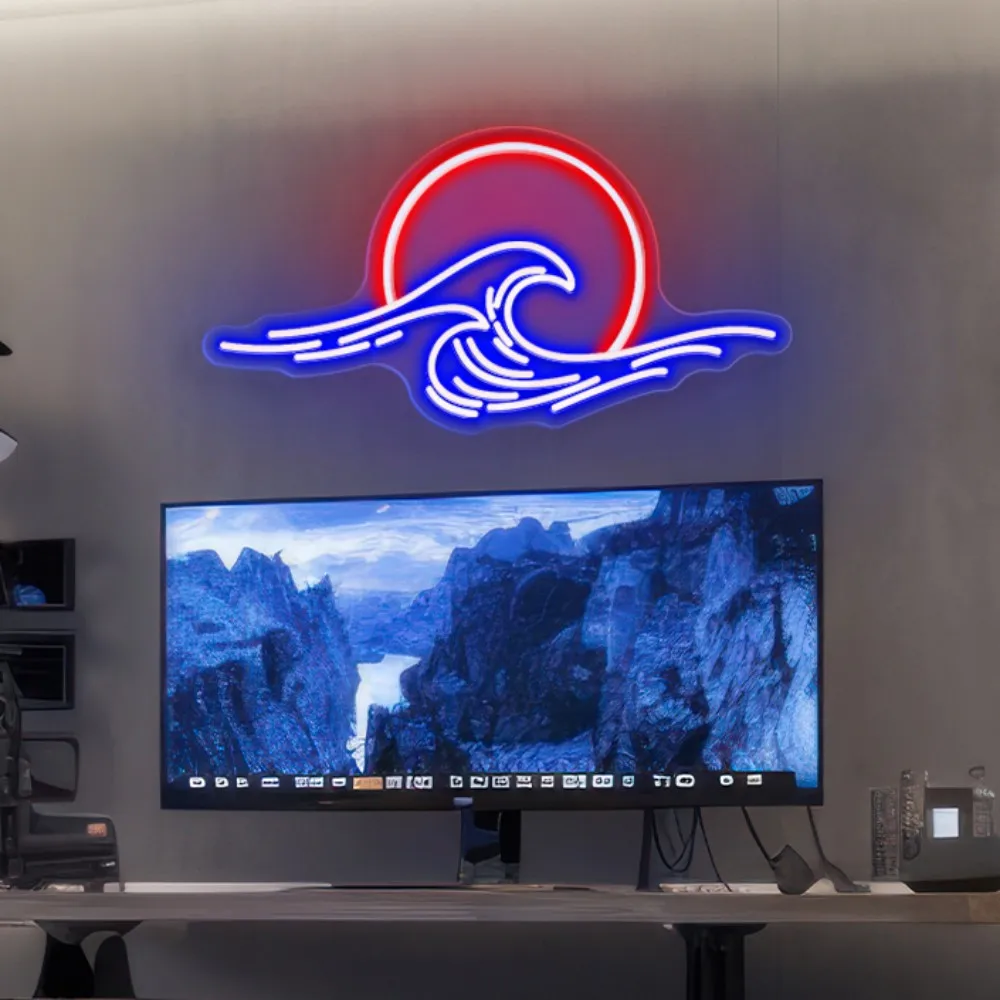 カスタムナイトライト部屋の壁の装飾バー誕生日ゲームルームランプの装飾usb