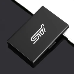 Stainless Steel Metal Car Emblems Card Holder Credit Wallet Money Bag For Subaru Forester STI XV Legacy WRX Levorg BRZ Crosstrek