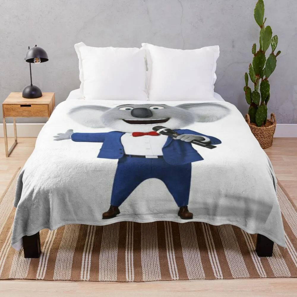 

Buster Moon Throw Blanket Furry anime Personalized Gift Luxury St Blankets