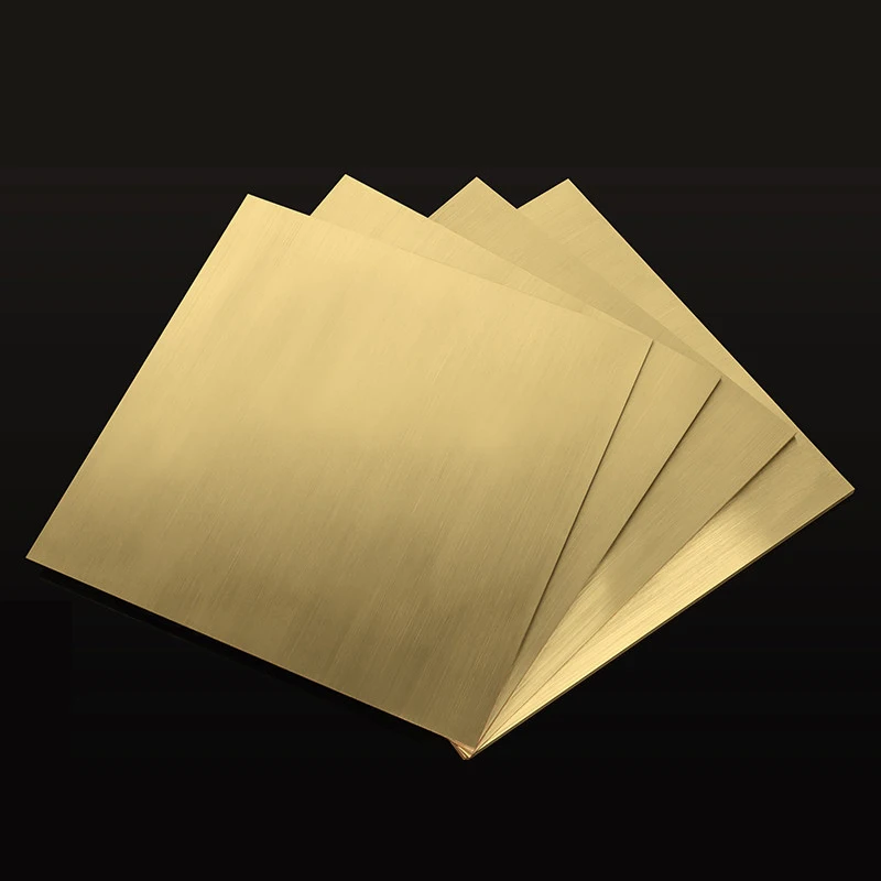 1pc H62 Brass Plate CNC Cutting Brass Plate Thickness: 3mm 4mm 5mm 6mm Length/Width: 50/100/120/130/150/160/180/200/250/300mm