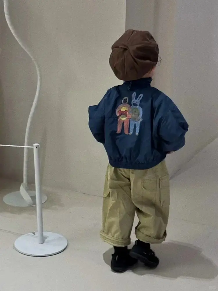 Autumn Spring Baby Boys Children Suits Kids Fashion casual Shirt Letter Coat+ Loose Pants 2Pcs Sets Handsome Hip hop Outwear