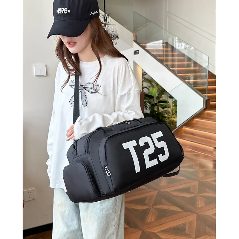 T25 Gym Sports Backpack for Women Man Handbag Fitness Travel Outdoor Yoga Shoe Shoulder Duffle Portable Weekend Training Bag